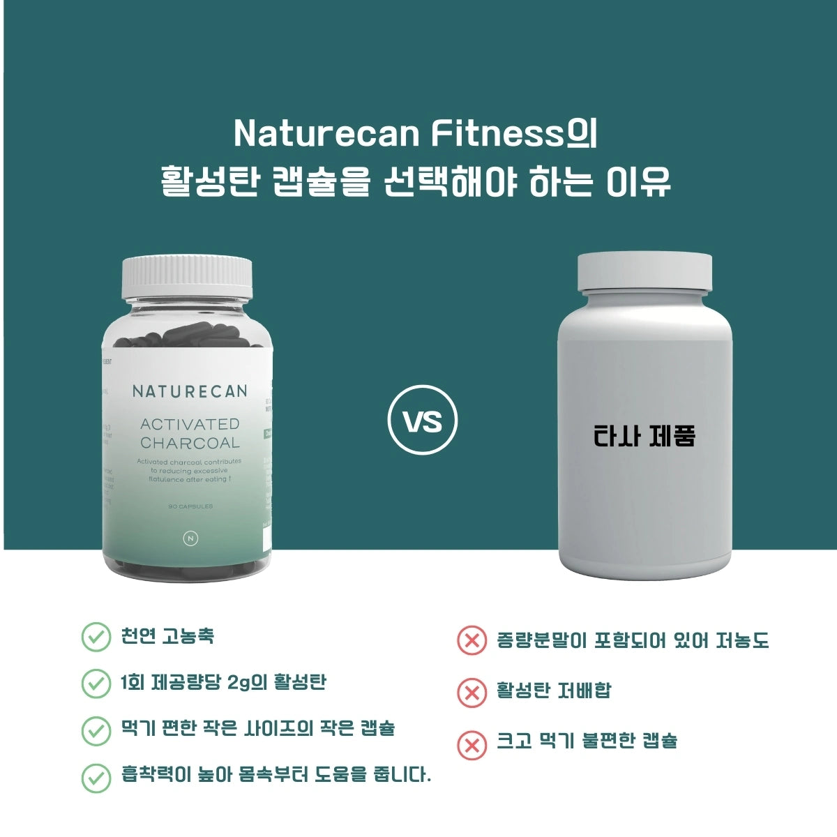 활성탄 (차콜) – 90캡슐