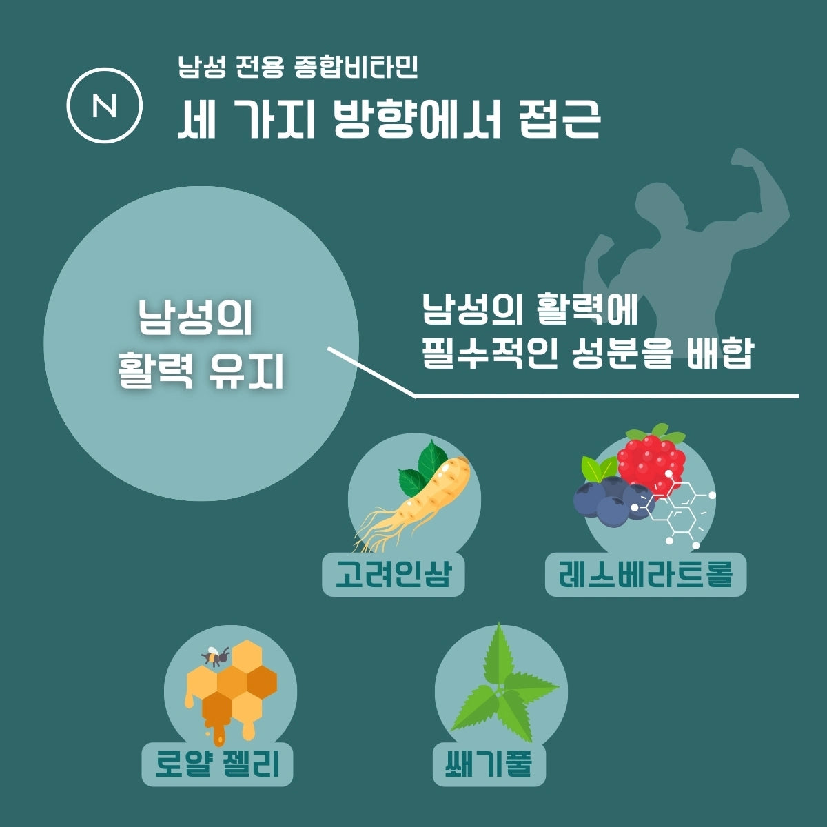 VITABOOST  (비타부스트) 남성용 멀티 비타민 & 미네랄